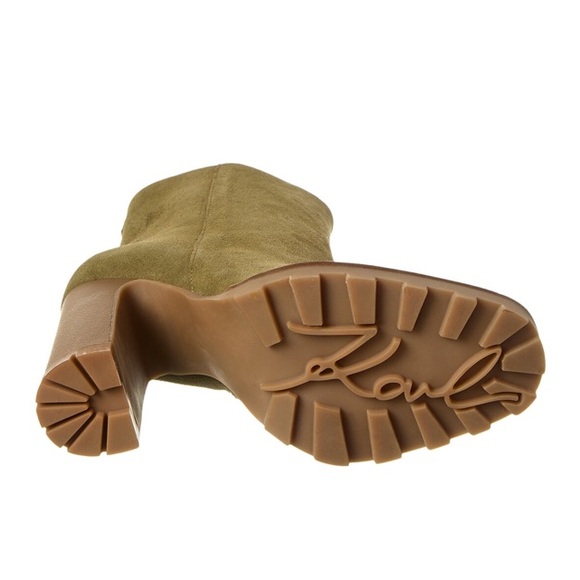 Olive suede bootie - Picture 4 of 4